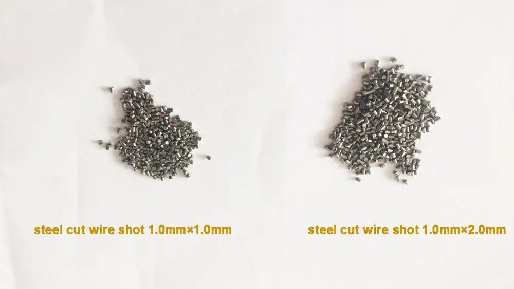Large stock polished cut shot steel wire 1.0mm for shot peening