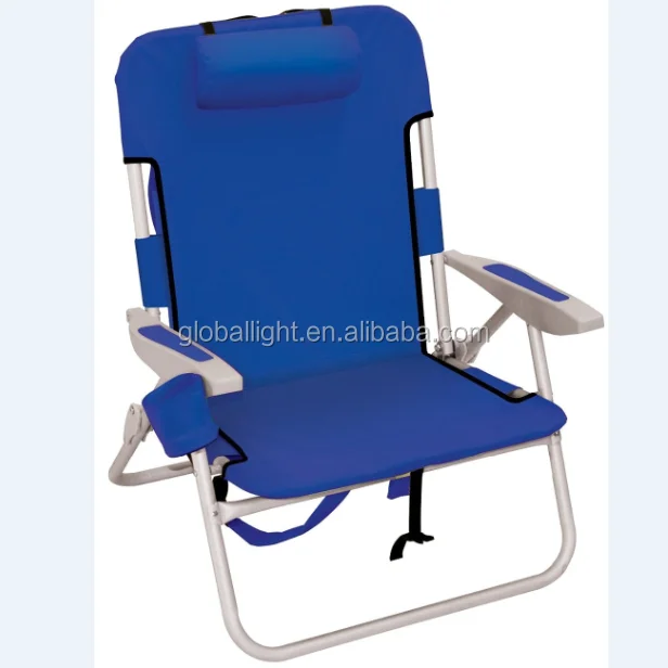 Oversized Plastic Armrest Backpack Adjustable Beach Backpack Chair