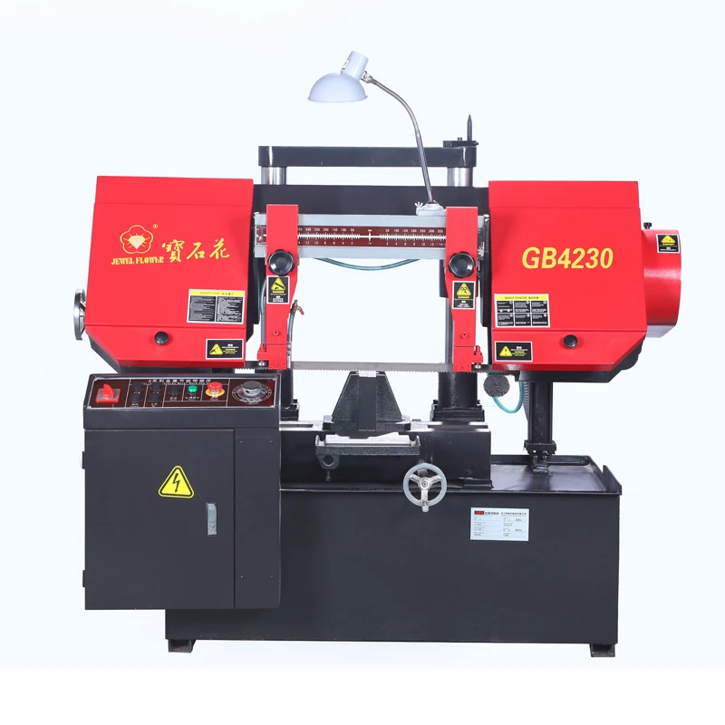 GB4230 Double column band saw machine 4230# steel/tube/aluminum/solid bar cutting machine metal cutter table saw blade