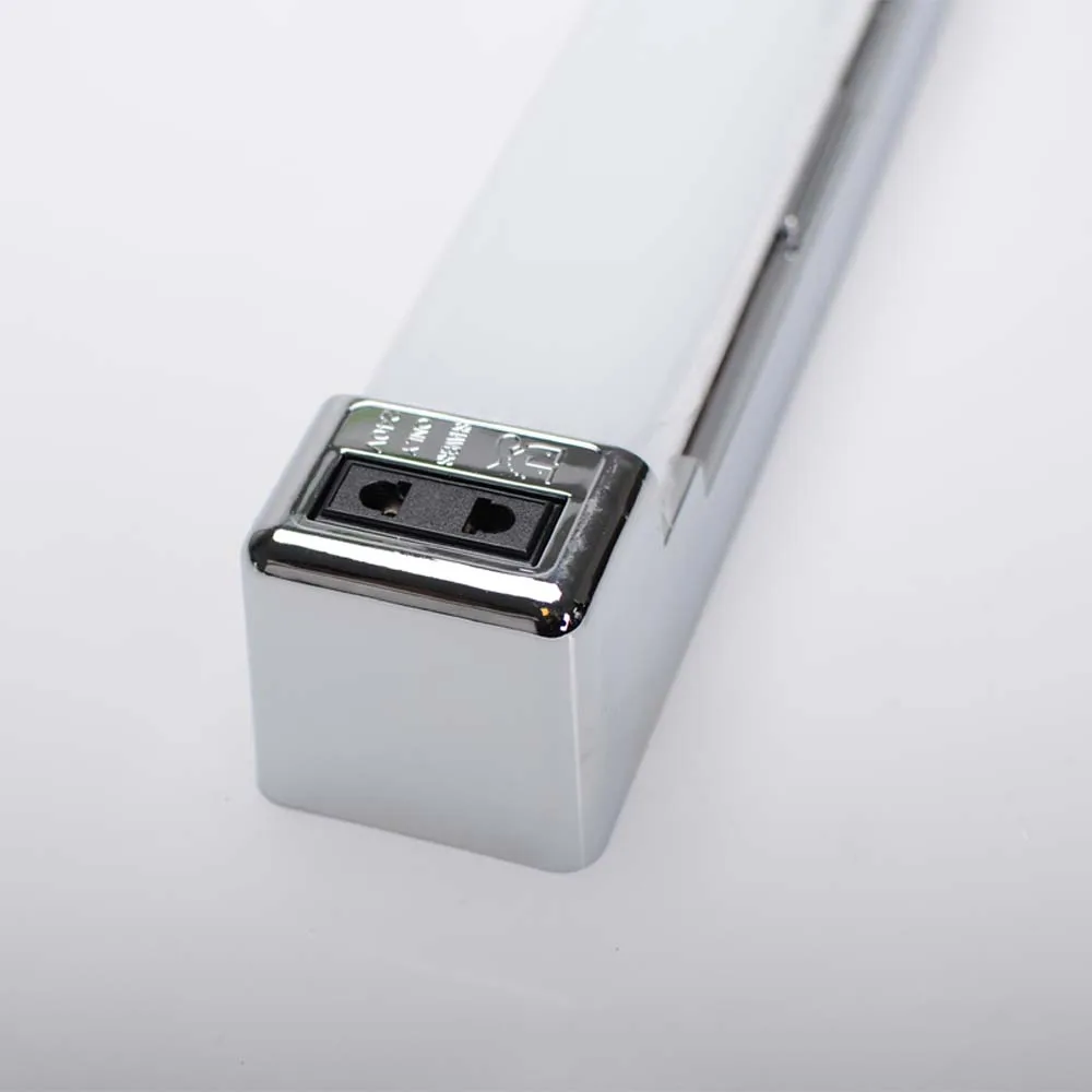 
Chrome 300mm long 5W led hotel use bathroom mirror light with UK and EU shaver socket 