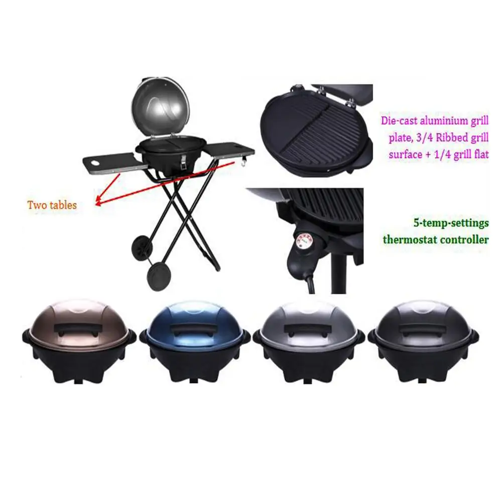 New outdoor garden courtyard home kitchen cabinet camping electric BBQ grill portable smokeless