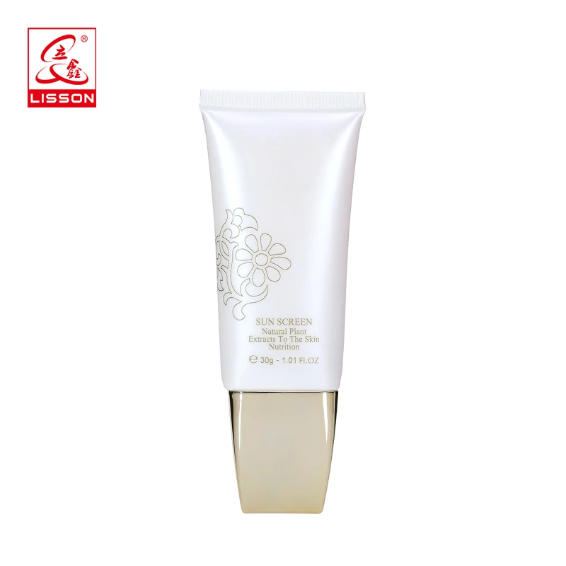 Professional Manufacturer Empty Oval Shaped Sunscreen BB Cream Tube Cosmetic Plastic PE Packaging Tubes for sunscreen cream