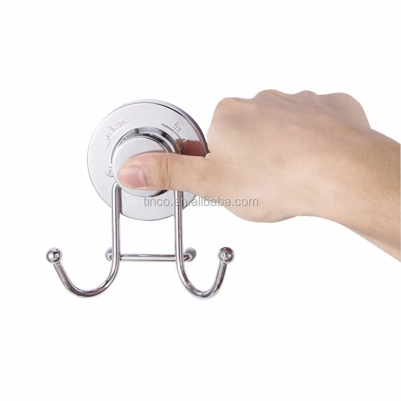 Tinco Chrome Super Vacuum Rubber Suction Cup Hook