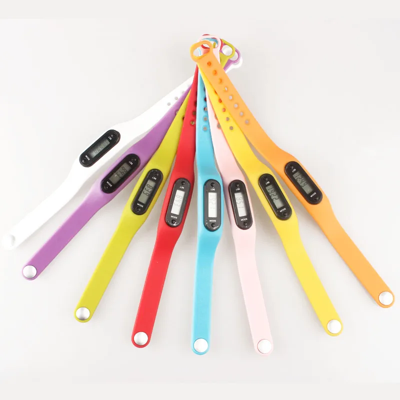 Fashion cheap promotional pedometer  sports bracelet pedometer wristband Fitness tracker pedometer watches