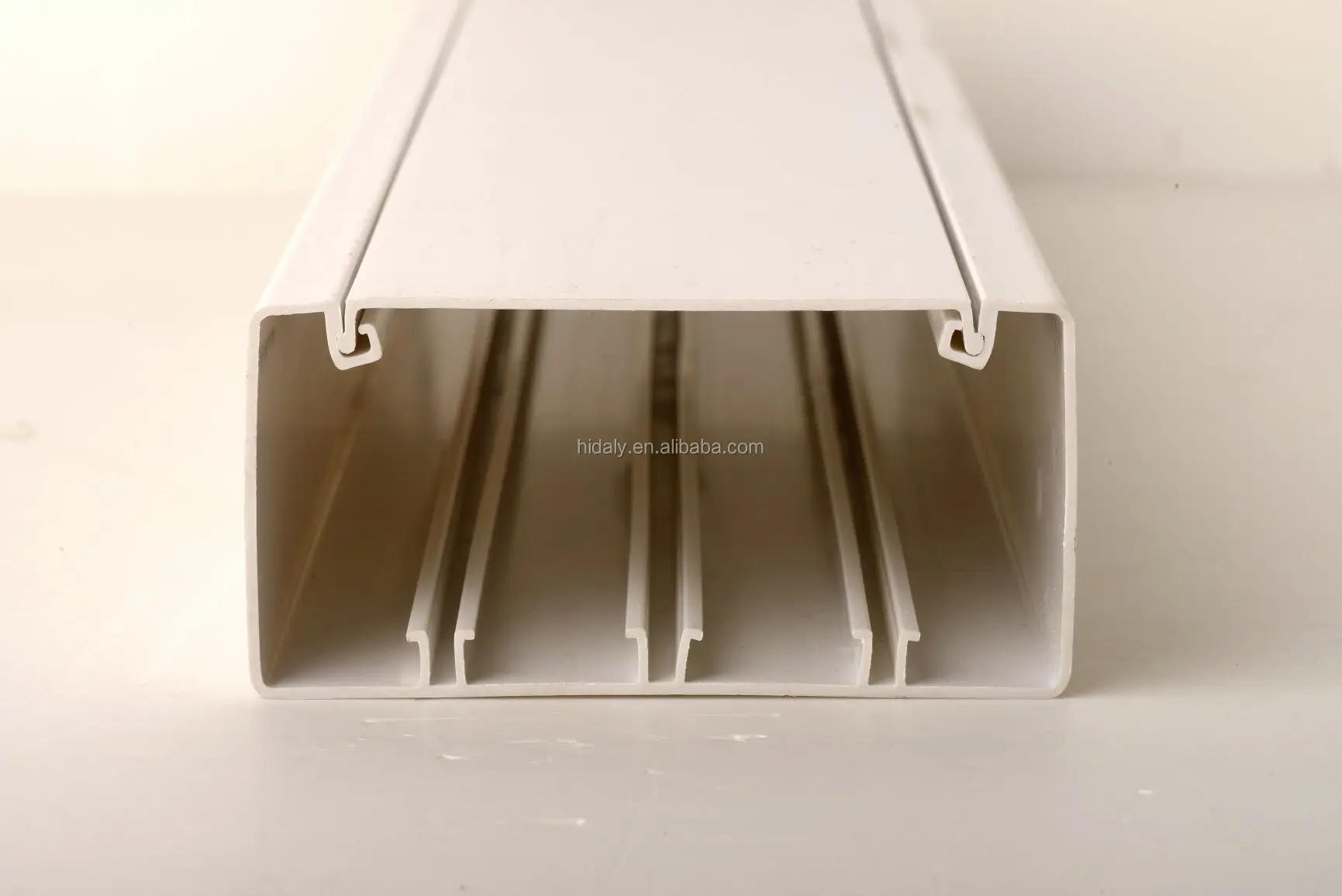 PVC Compartment Trunking 100x50 Fireproof 100*50 Plastic Trunking 2 Clipers Compartment canaleta easy mounting CE ROHS