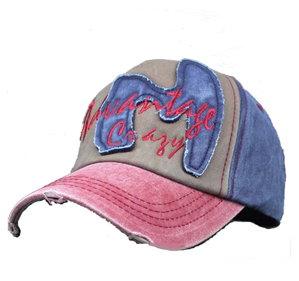 Adjustable Unisex Fashion Blank Vintage Distressed Washed Cotton Baseball Cap Dad Hat wholesale custom embroidery washed dad cap