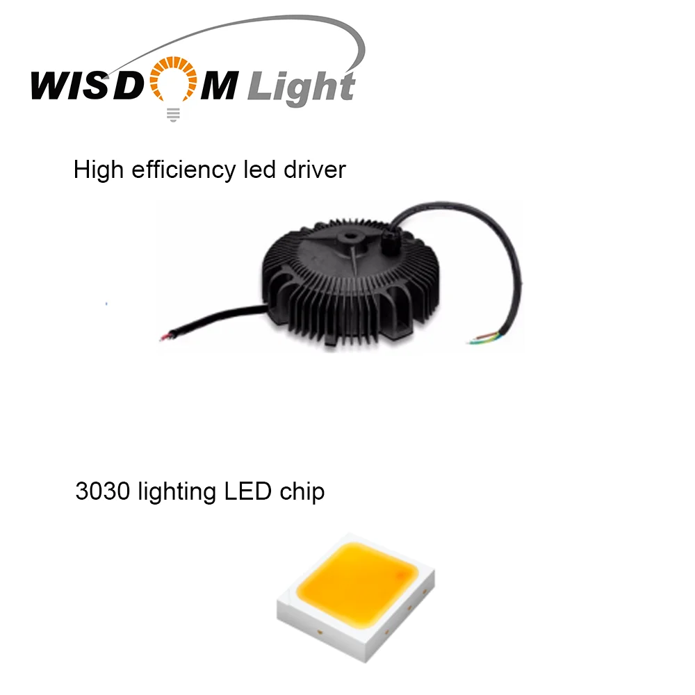 Мудрость света IP 65 100w 150 Вт УФО СИД подвесной светильник типа high bay освещение НЛО, светодиодный подвесной светильник типа high bay освещение лампа ночник с датчиком движения