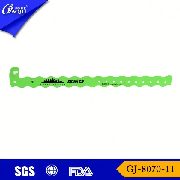 Gj-8070-11 оптовая профессиональной пластик цвет материал и логотип подгонять фестиваль браслет