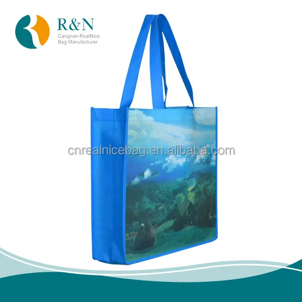 Customize FULL COLOR PRINTING Glossy or Matt PP laminated NON-WOVEN tote shopping BAG for gift promotion