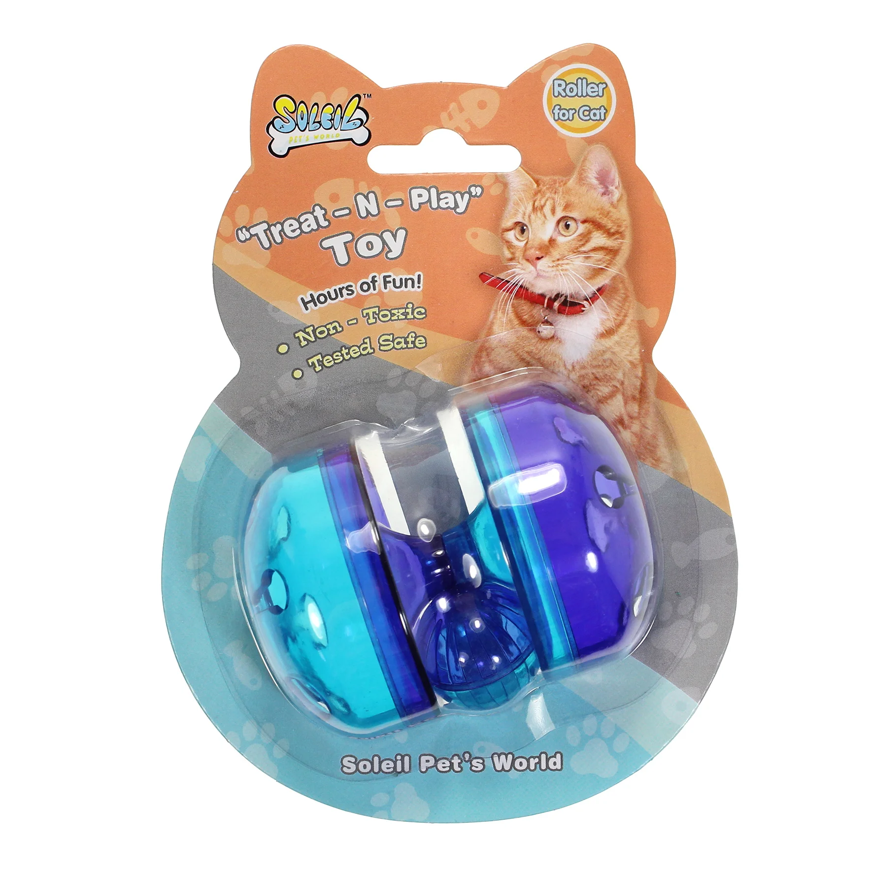 Wholesale Funny Innovative New Plastic Interactive Cat Playing Toys Treats And Play Roller Cat Toys