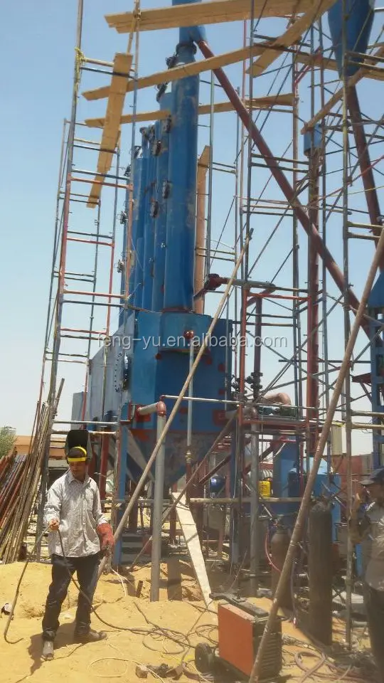 200KW chicken manure gasification power generation power plant under installation in Egypt