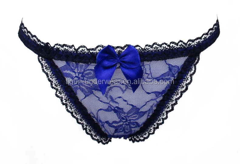 lace see through  beading sexy g-string for women making love
