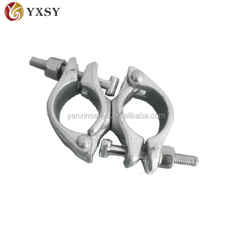 Forged steel scaffolding fixed right angle beam clamp girder coupler