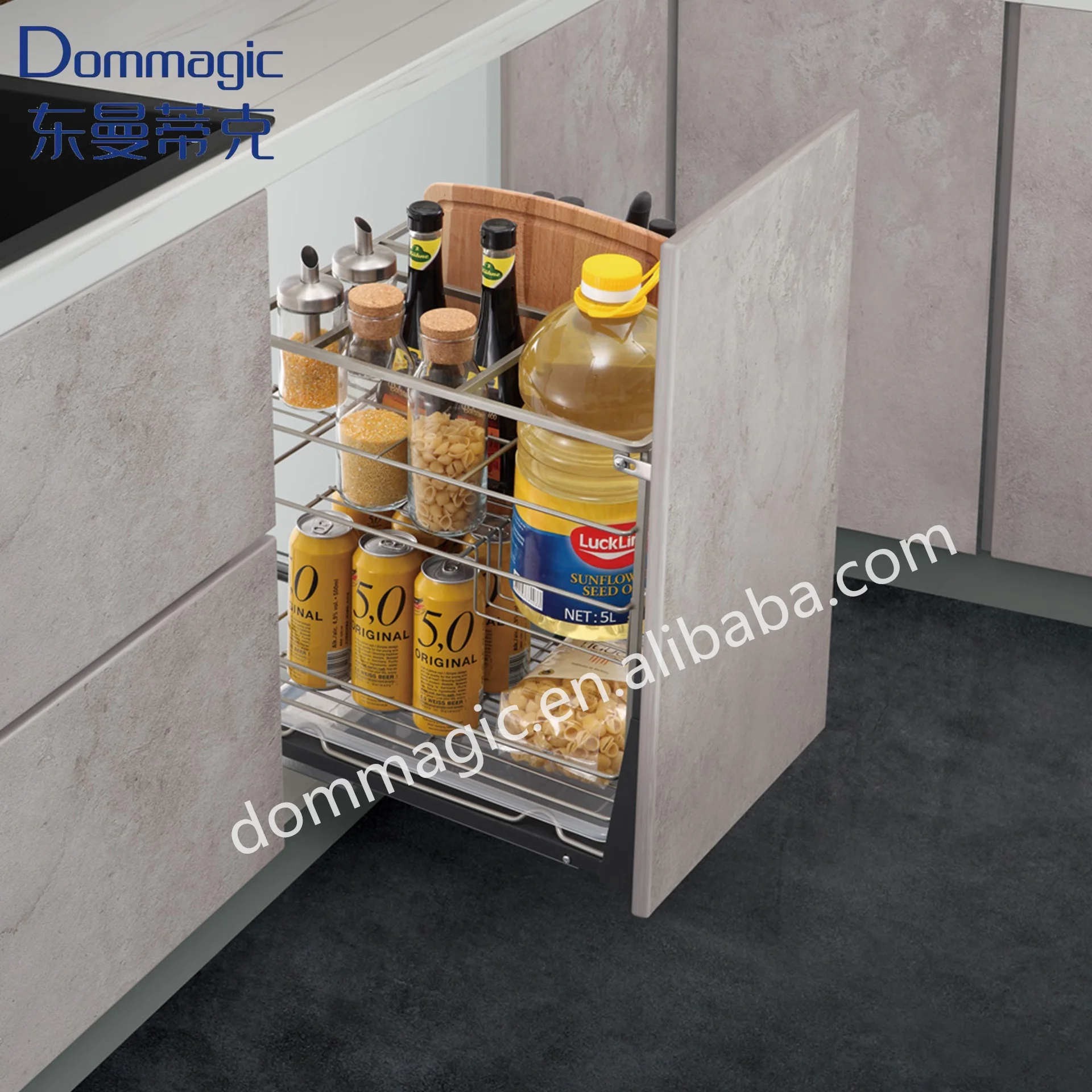 Dommagic Kitchen Cabinets Mul Basket