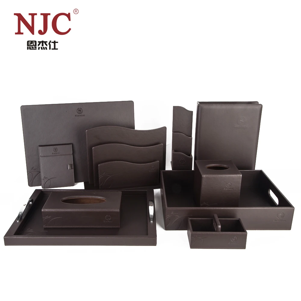 
luxury hotel resort flat coffee 450*330mm desk blotter leather 