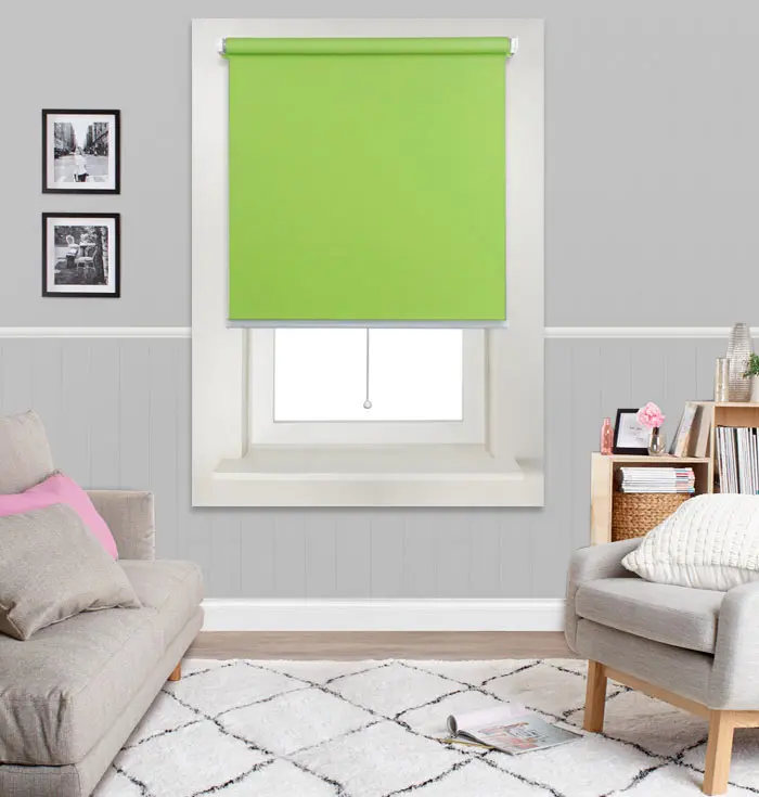 Safe and easy to use ball chain spring loaded roller blinds