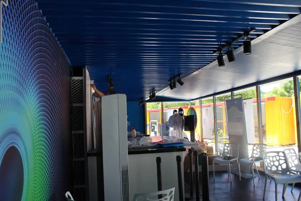 new 40GP container exhibition stage for show