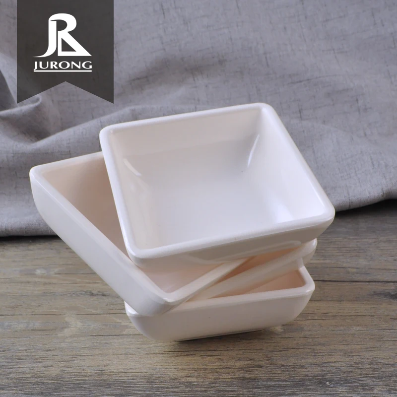Latest arrival multifunction small sauces restaurant square melamine dishes