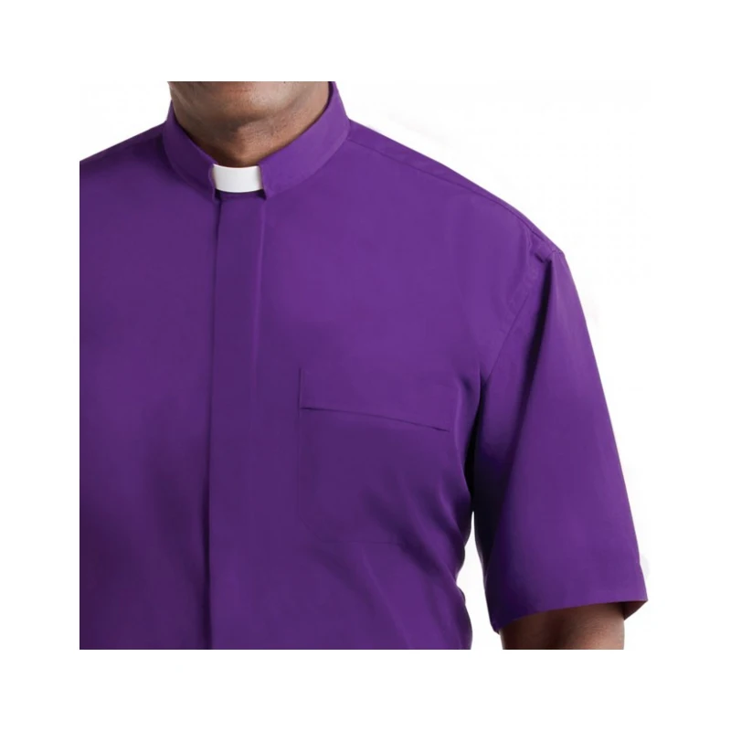 Church Shirts-Men/Women Long Sleeve Tab Clergy Shirt