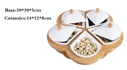 Creative Multifunctional Combination  5 Compartment  Food Storage  Box  with Lid