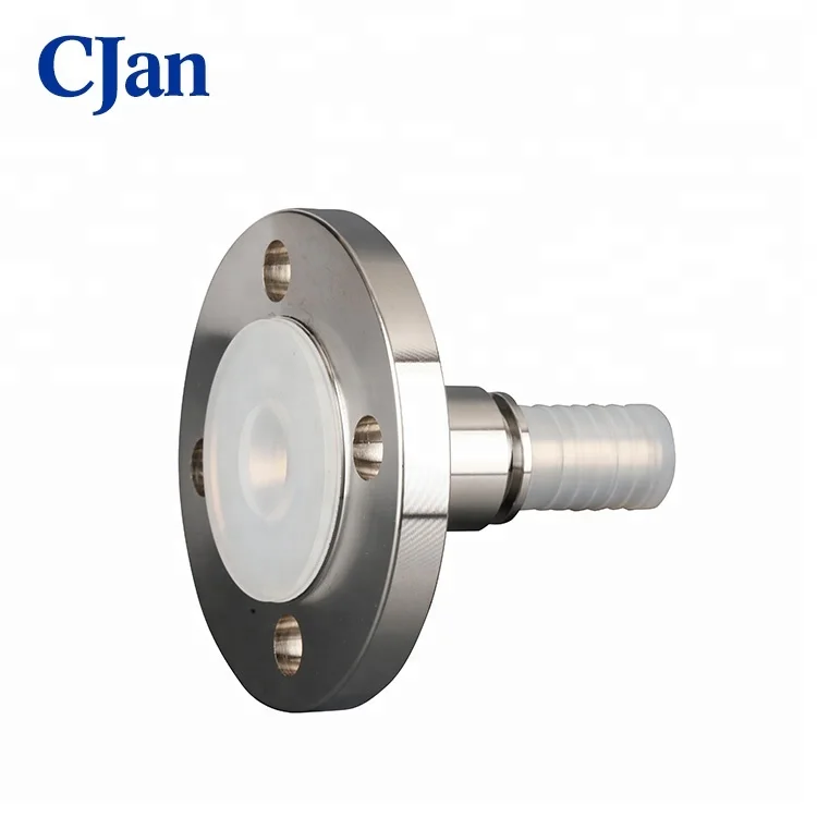 PFA подкладка фиксированный фланец с зубчатым хвостовиком шланга pfa лайнер коррозионно-стойкий фитинг для шланга