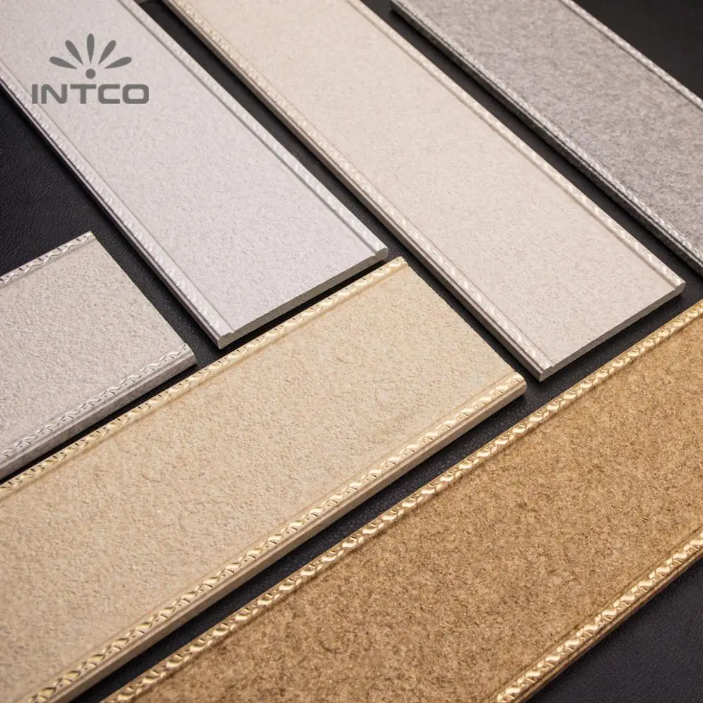 INTCO Quick Install Home Decor Waterproof Wood Texture Wall and Ceiling Moulding Cornice