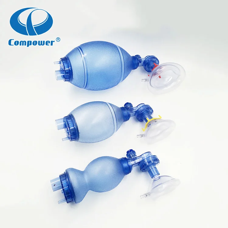 Compower PVC Breathing Apparatus Artificial Manual Resuscitation Equipment Balloon Portable Resuscitator For Kid