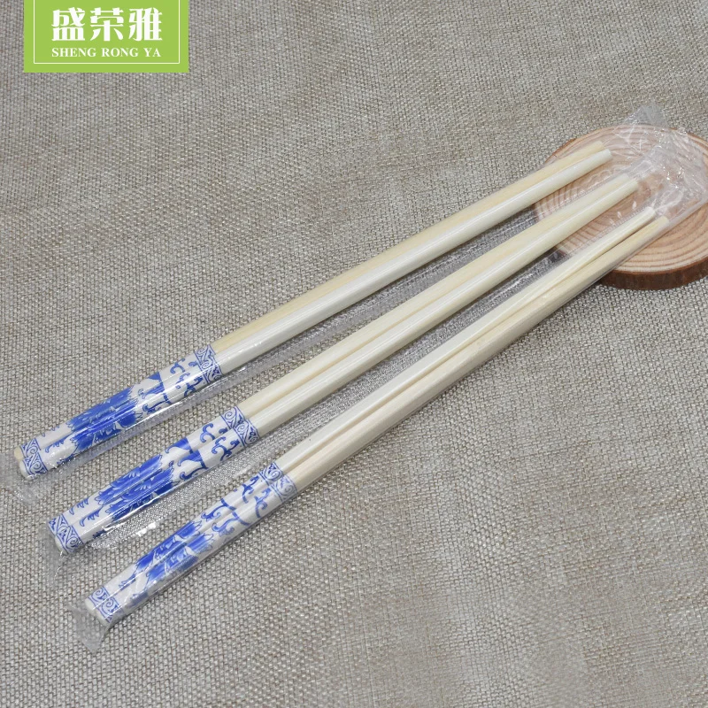 Disposable Blue and white porcelain Bamboo Chopsticks