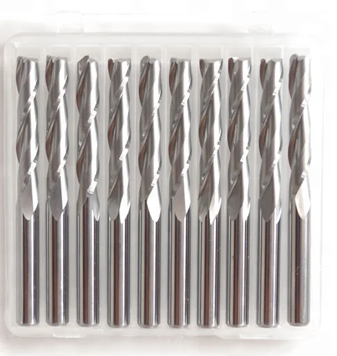 Two Flutes Milling Tools Carbide Cutters Spiral Bit CNC Router Bits Wood Engraving Bits