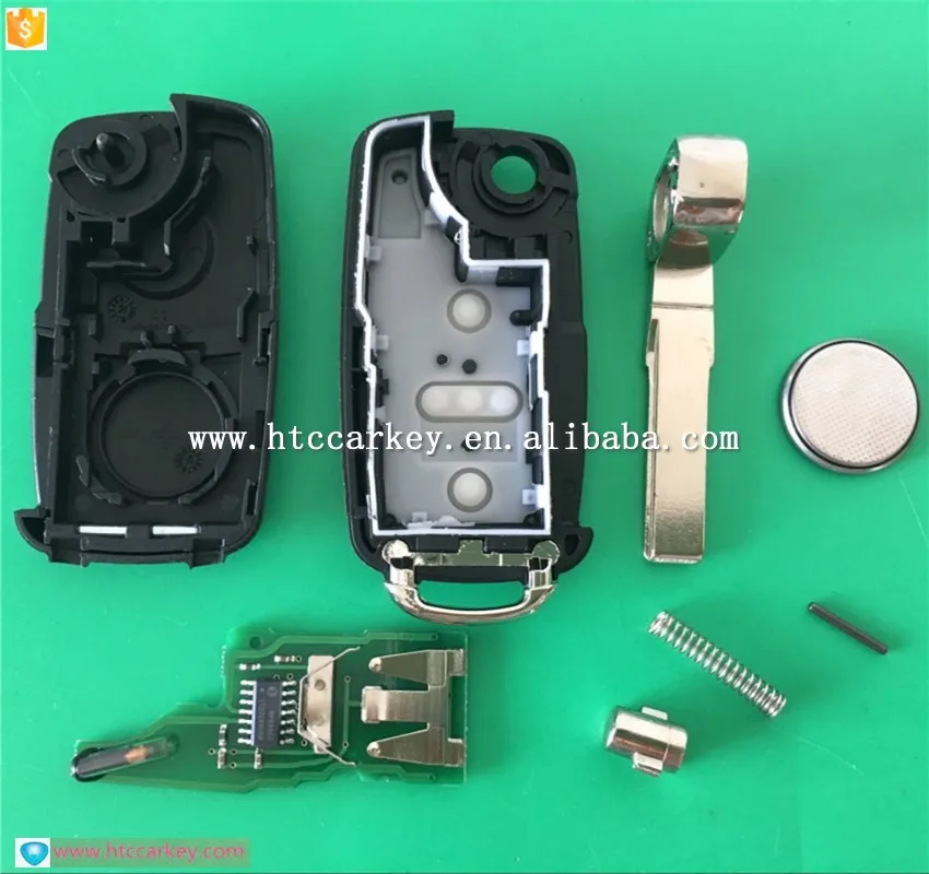 Flip key remote control for vw key 3 Button 434mhz
