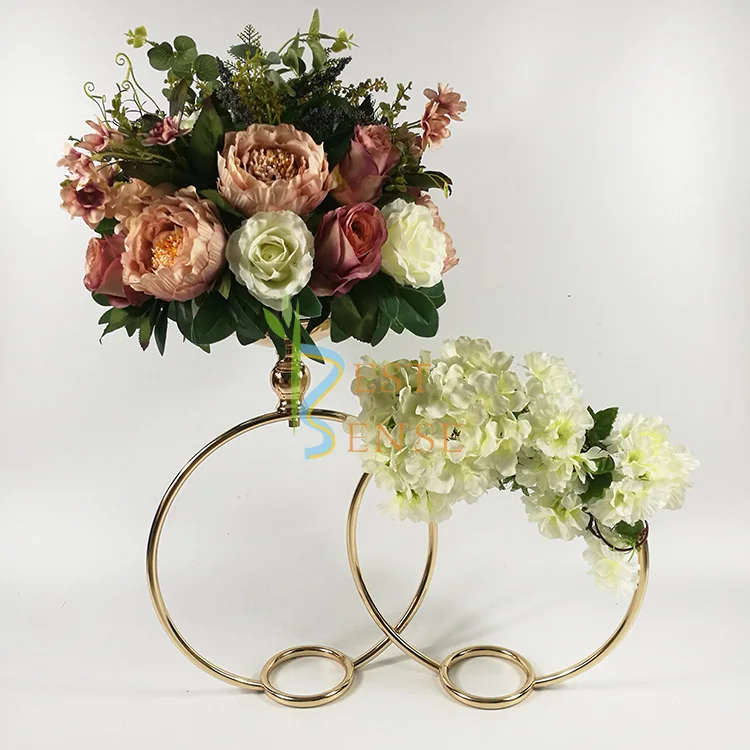 
wedding table ring centerpiece flower stand 