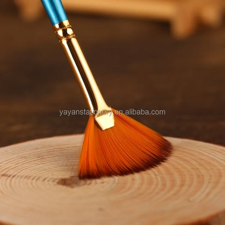 Made In China Manufacturer Professional 12pcs/set Synthetic Nylon Bristle Painting Brushes Artist for Studio