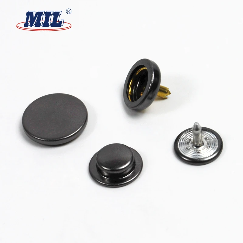 Paint metal leather jacket snap clip buttons