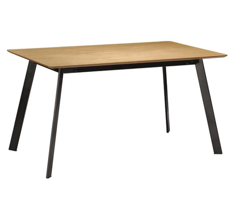 Modern Home Design Dining Table Wood With Metal Frame
