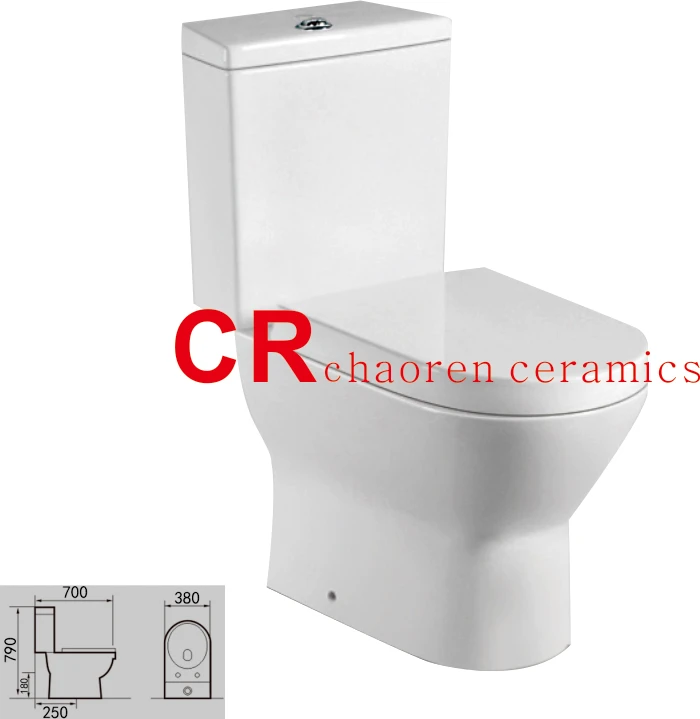 Africa style two piece twyford toilet and sink blue color wc toilet