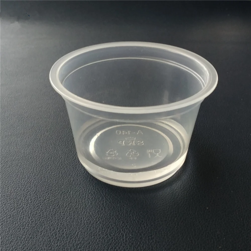 Disposable clear plastic jelly dessert container cups, PET container plastic pudding cup