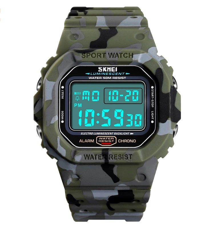 camouflage 2019 skmei fashion sports digital watches men wristwatches