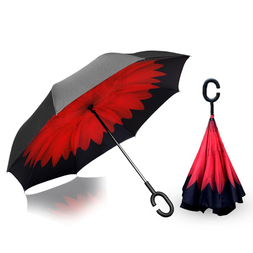 Ok Umbrella Make hands free inverted umbrella with C handle
