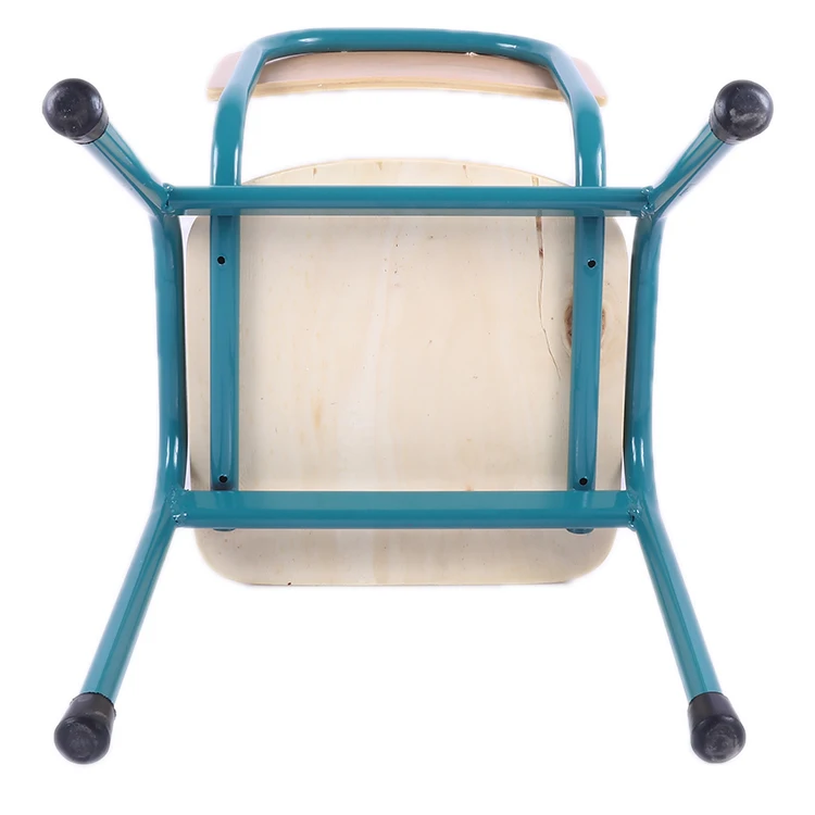 
High quality wood chair with metal frame,child salon chair for preschool children small chair 