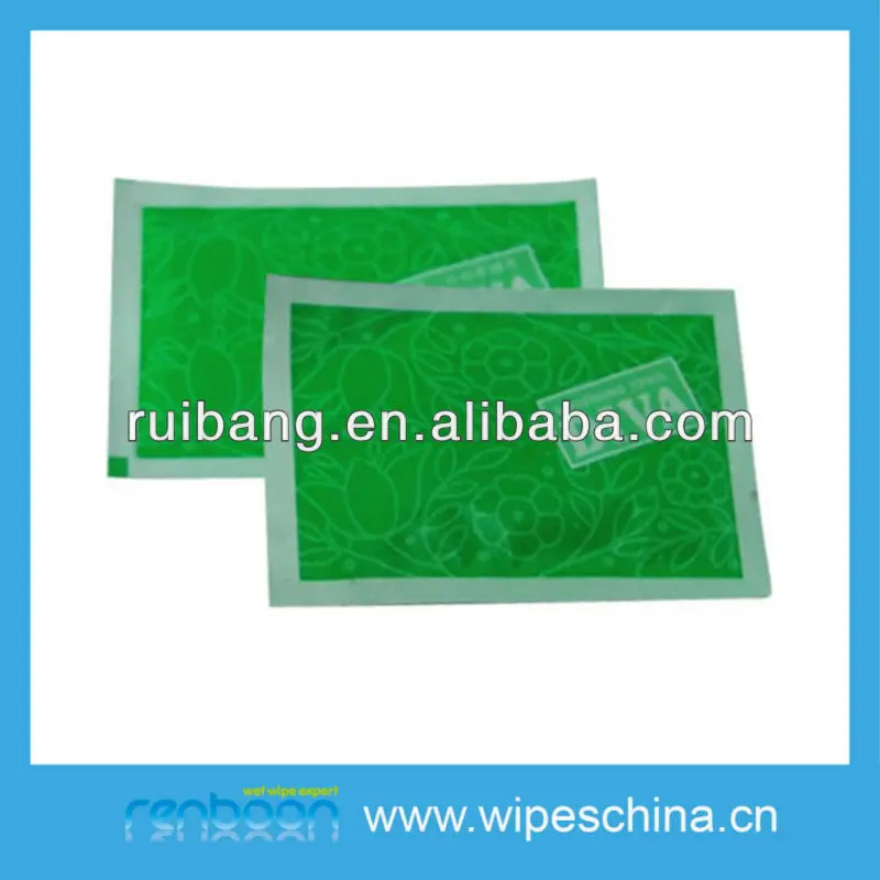 Individual wrapped skin clear single hand use wipes