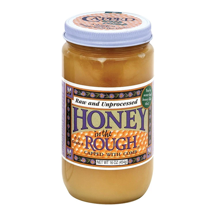 500g Honey Jar with Gold Screw Lid and Dipper