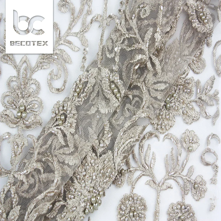 2024 new sequins tulle beaded lace for show high quality french lace dress fabric