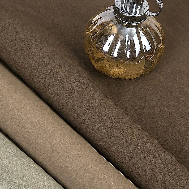 
Popular Textiles Fashionable Artificial Faux Imitation Embossed Flocking Suede Pvc Pu Leather For Sofa Material 