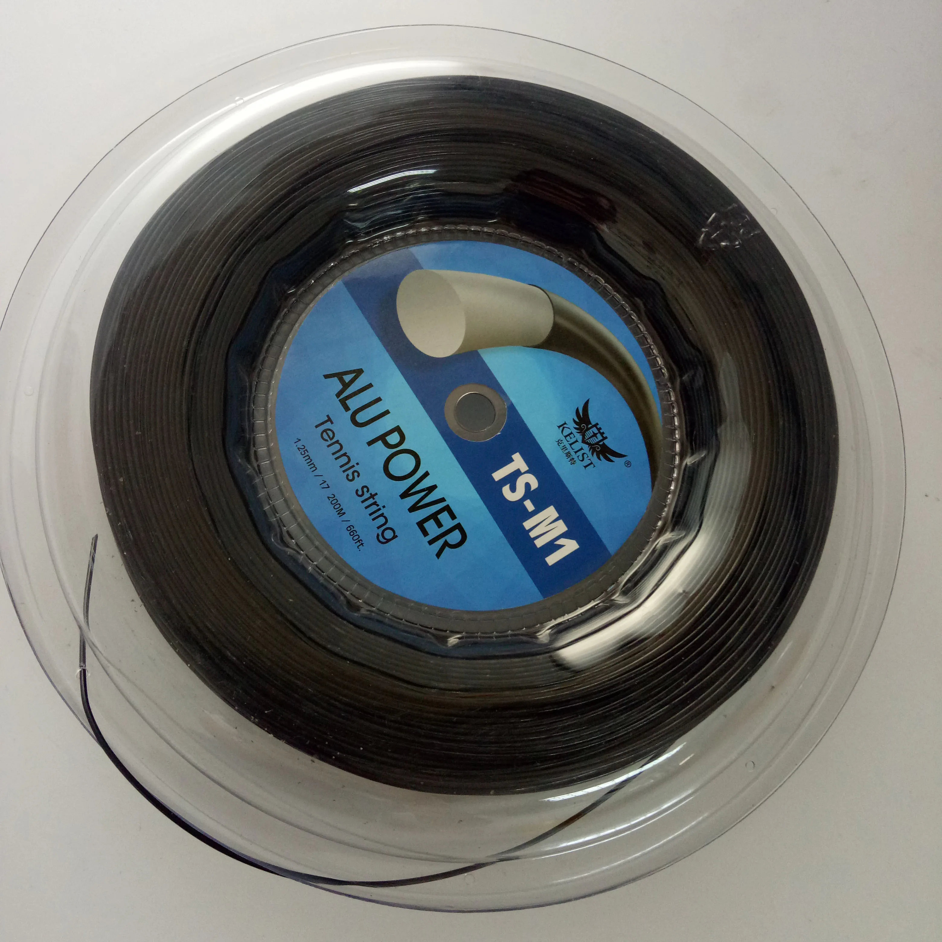 Quality Tennis String Polyester Hot Sell Quality Alu Power Big Banger 200m for Racket Tennis CN;GUA KELIST TS253 10 17
