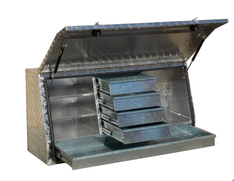 Водонепроницаемый алюминиевый ящик для инструментов для грузовика с ящиками