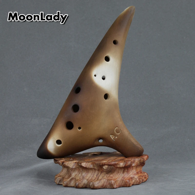 New Scrub Ocarina 12 Holes AC key Wind Musical Instrument for Music Amateurs