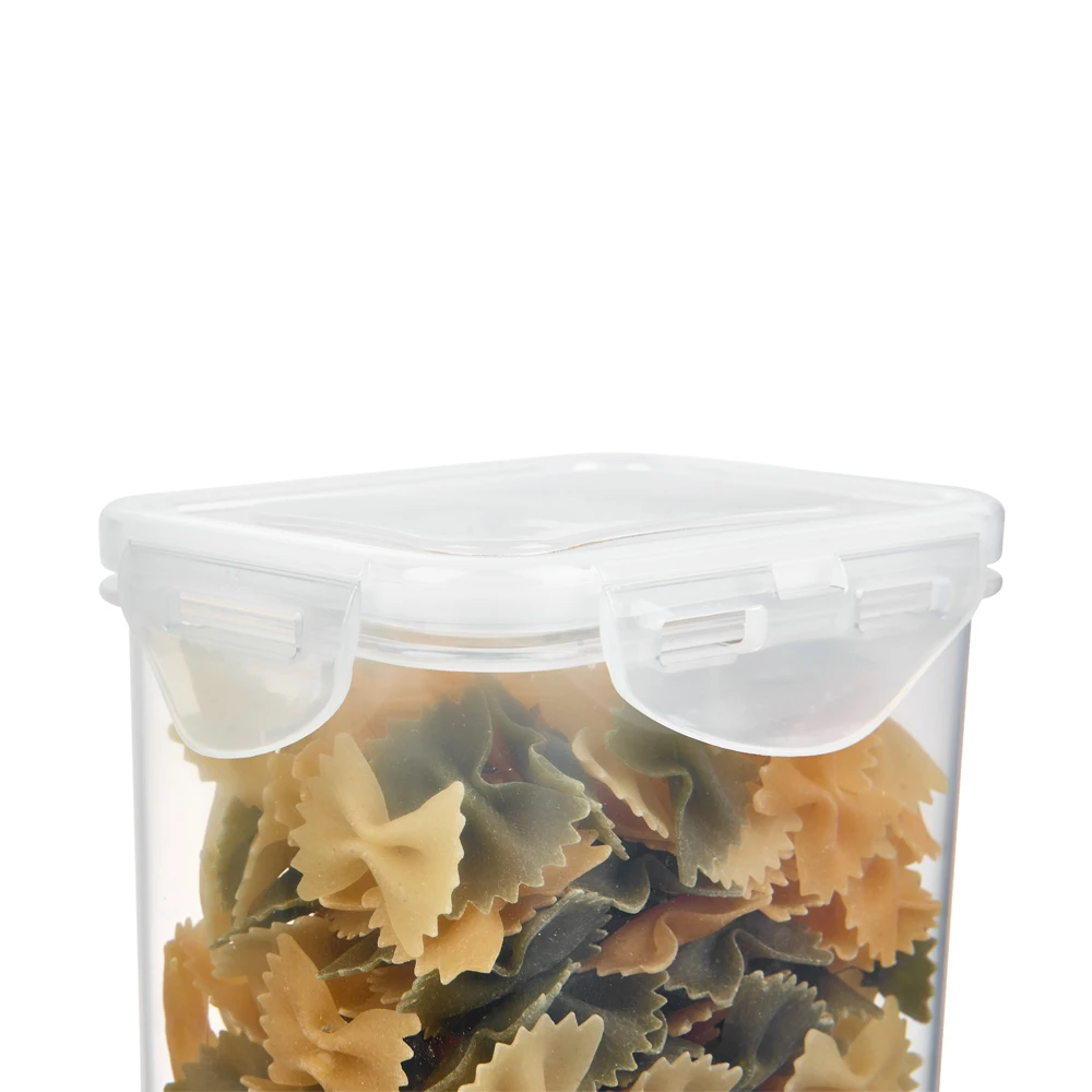 
1300ml Cheap Food Container Stackable Lock Clip Food Box Microwave Freezer Dishwasher use 