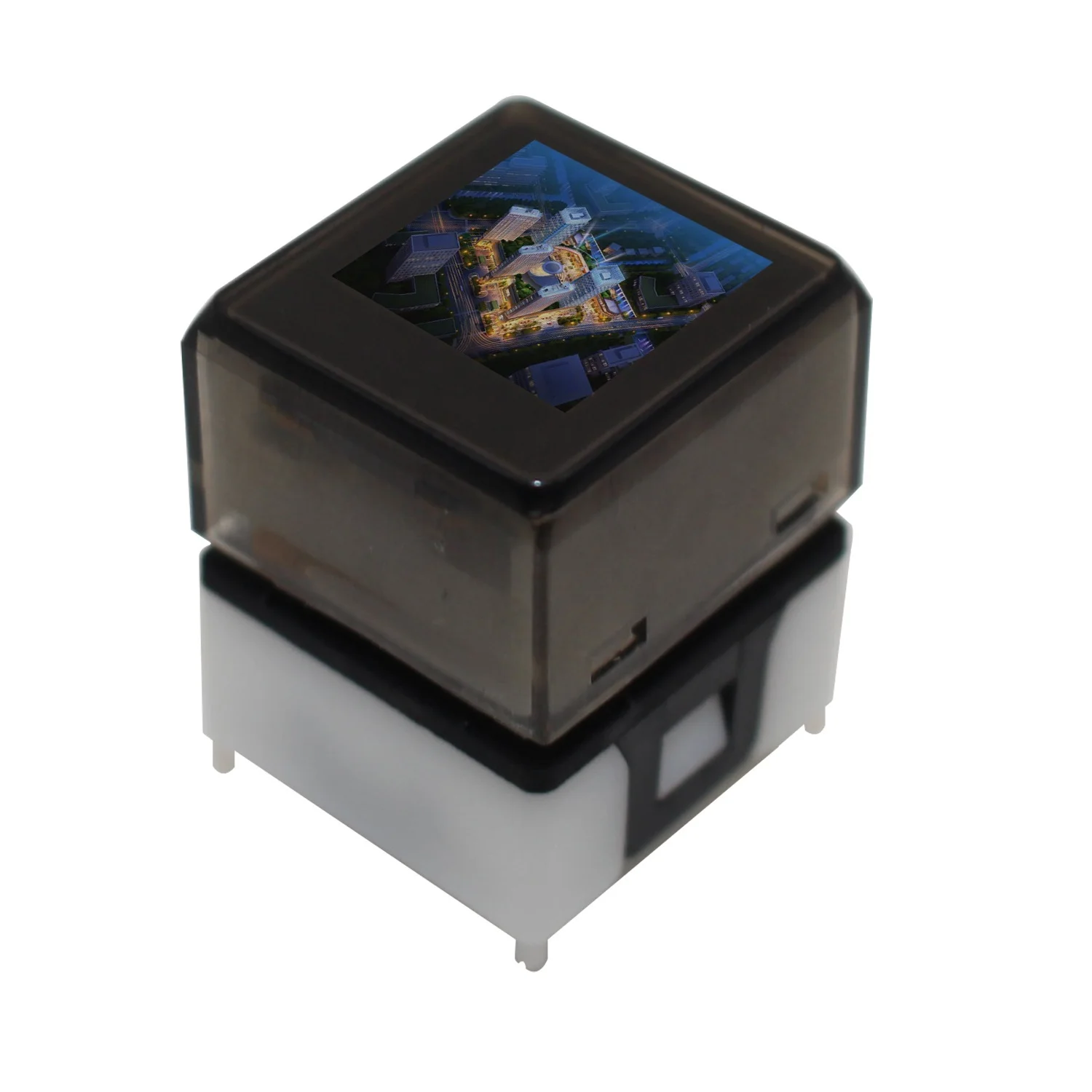 Lakeview цветная (RGB) светодиодная подсветка non-замок 1 полюс ЖК-дисплей экран мгновенный программируемый кнопочный переключатель