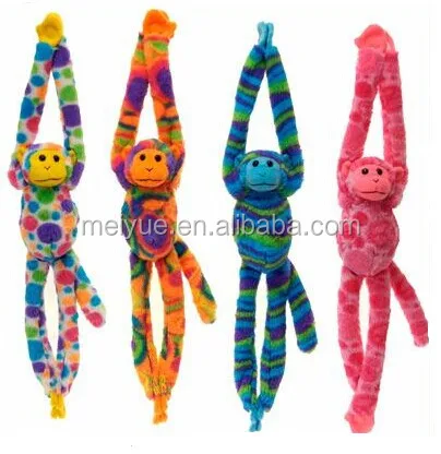 Hi-quality Stuffed Plush Animals Soft Colorful Long Arm Monkey Gibbon