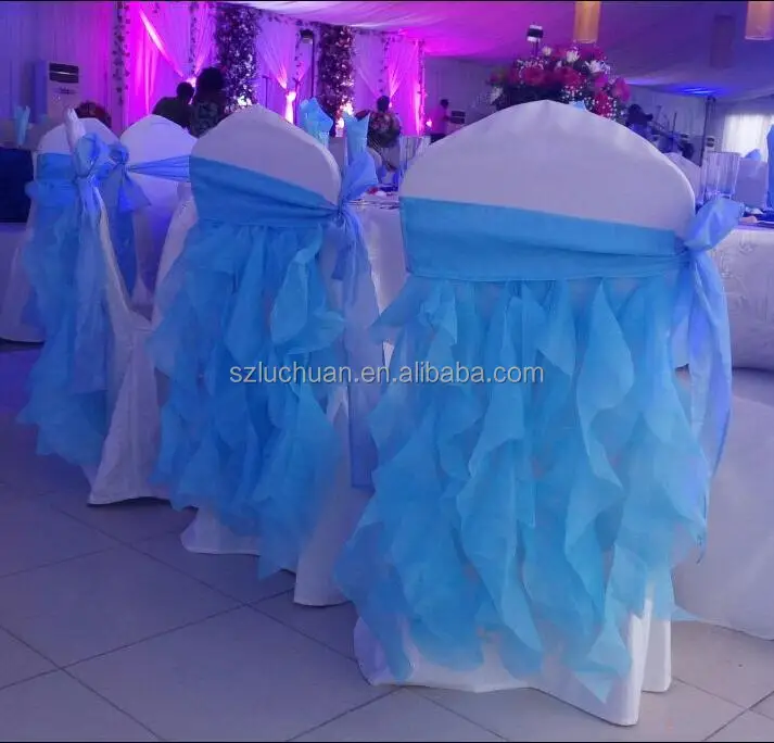 Chiavari стул с завязками спинки органза кудрявый Ивовый стул пояс